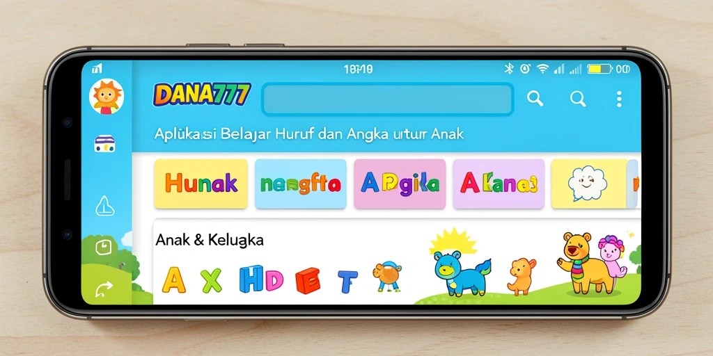 Tampilan antarmuka pengguna DANA777 yang interaktif dan menarik.