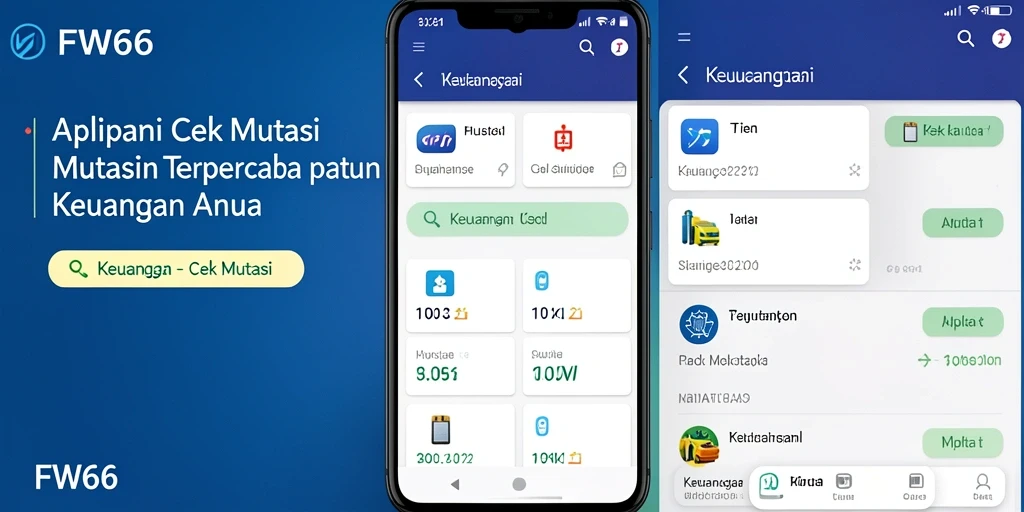 Tampilan antarmuka utama FW66 yang intuitif untuk cek mutasi.