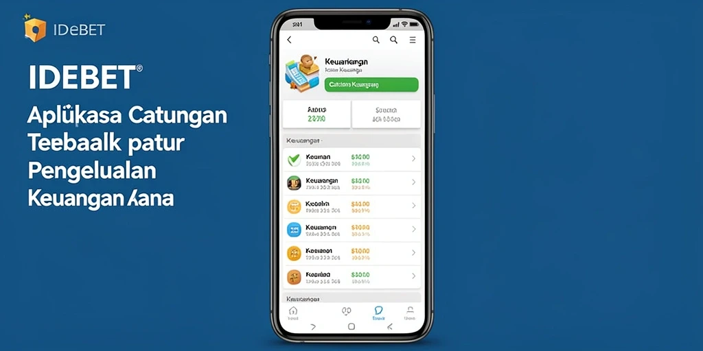 Tampilan antarmuka IDEBET yang sederhana dan fungsional untuk Catatan Keuangan.