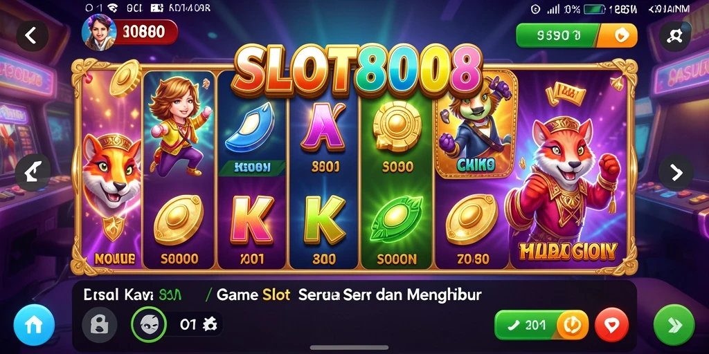 Tampilan antarmuka SLOT8808 yang menarik dan intuitif.