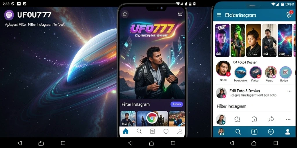 Tangkapan layar aplikasi UFO777 dengan tampilan fungsi filter.